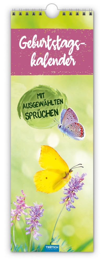 Trötsch Wandkalender Geburtstagskalender mit ausgewählten Sprüchen (Trötsch Verlag Gmbh & Co.Kg)