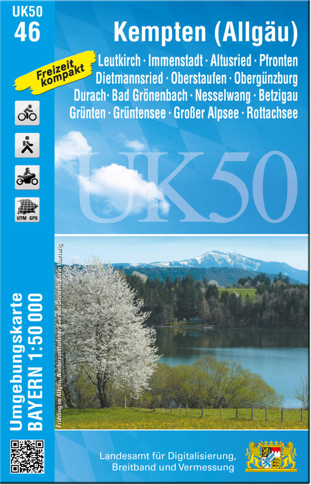 UK50-46 Kempten (Allgäu) (Breitband Und Vermessung, Bayern Landesamt Für Digitalisierung)