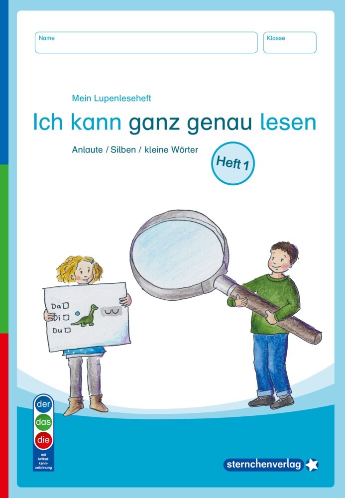 Mein Lupenleseheft 1 - Ich kann ganz genau lesen - Ausgabe mit Artikelkennzeichnung (DaZ) (Sternchenverlag Gmbh)
