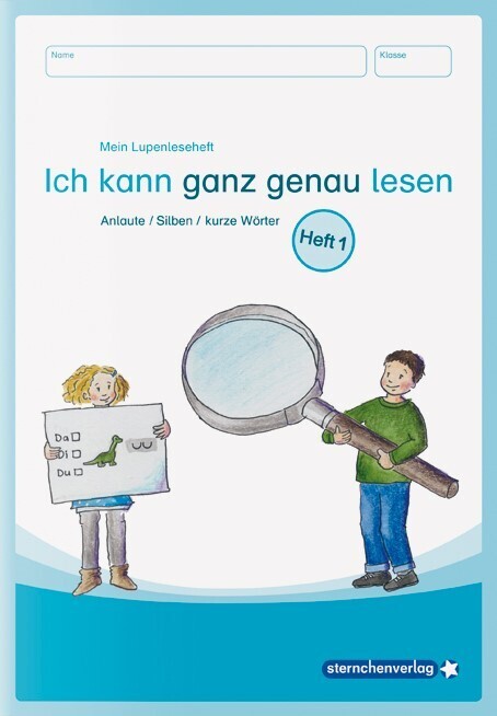 Mein Lupenleseheft 1 - Ich kann ganz genau lesen - (Sternchenverlag Gmbh)
