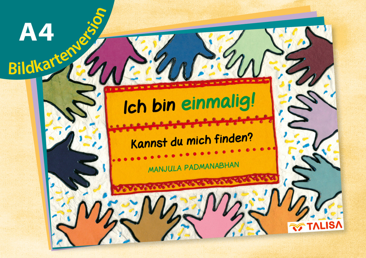 Ich bin einmalig! Kannst du mich finden? Bildkartenversion-A4! (Manjula Padmanabhan)