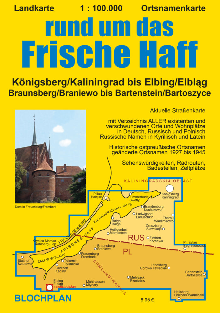 Landkarte rund um das Frische Haff (Dirk Bloch)