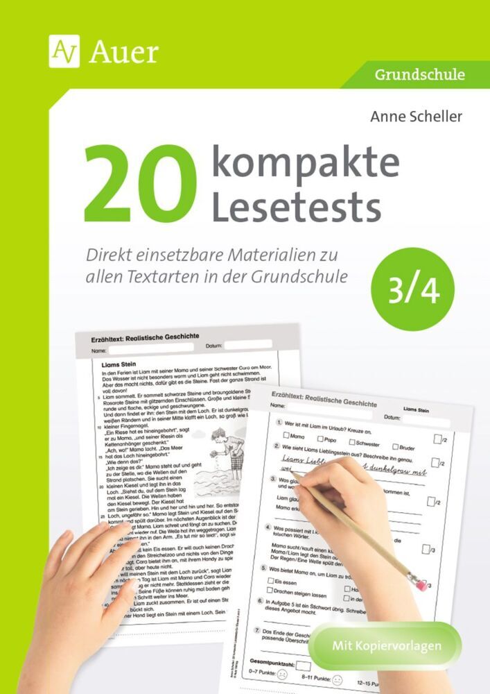 20 kompakte Lesetests für Klasse 3/4 (Anne Scheller)