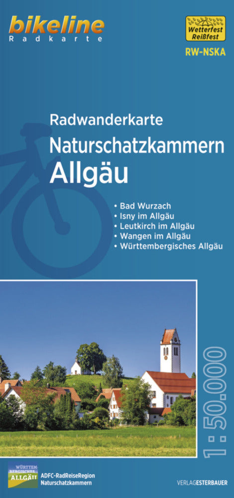 Radwanderkarte Naturschatzkammern Allgäu RW-NSKA (Esterbauer Verlag)