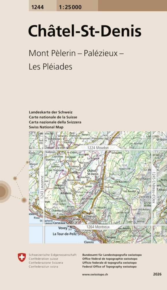 1244 Châtel-St-Denis (Bundesamt Für Landestopografie Swisstopo)