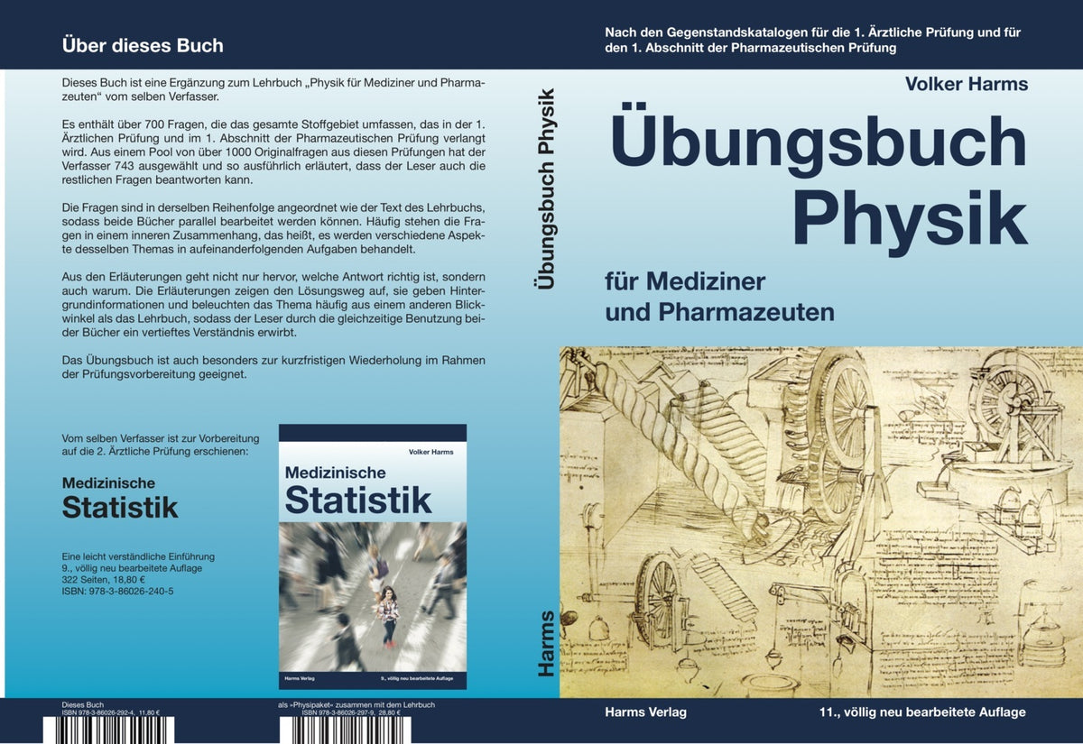 Übungsbuch Physik für Mediziner und Pharmazeuten (Volker Harms)