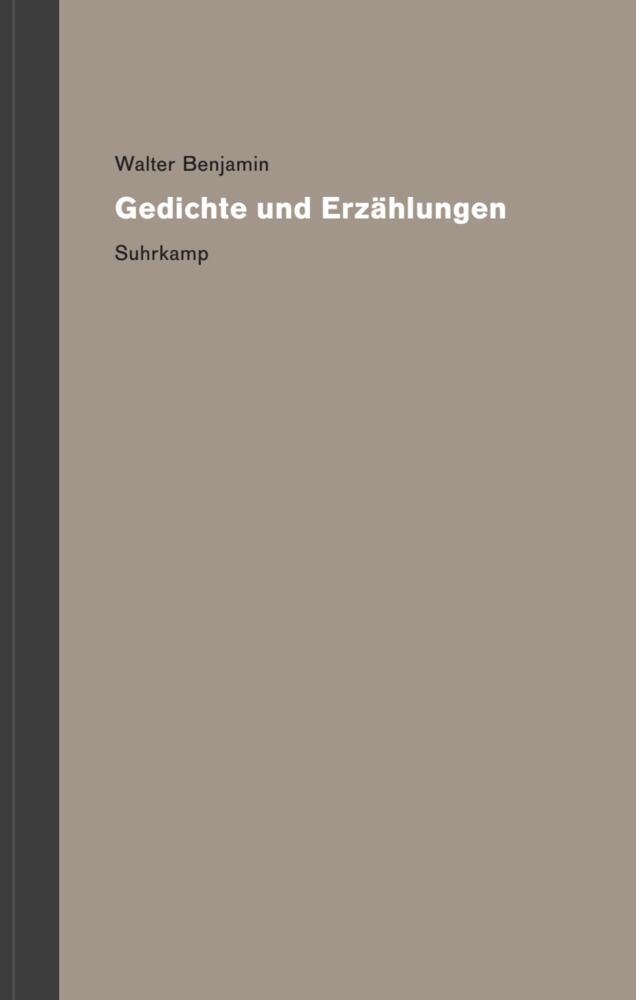 Werke und Nachlaß. Kritische Gesamtausgabe (Walter Benjamin)