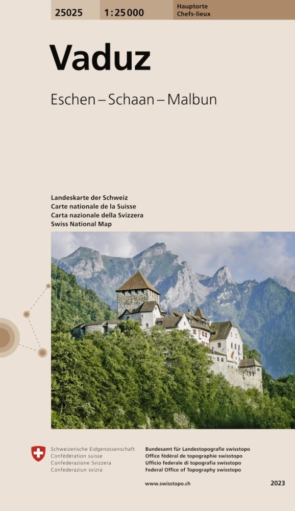25025 Vaduz (Bundesamt Für Landestopografie Swisstopo)