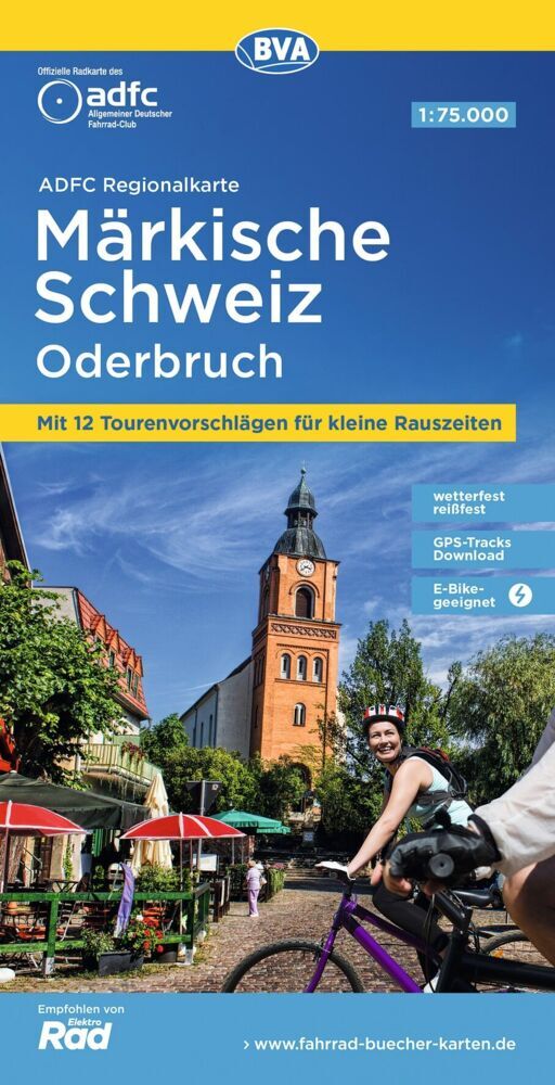 BVA ADFC Regionalkarte Märkische Schweiz Oderbruch 1:75.000