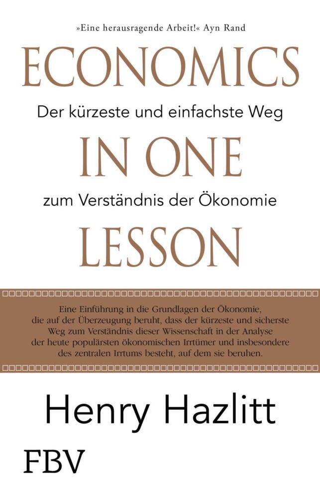 Economics in one Lesson (Henry Hazlitt)