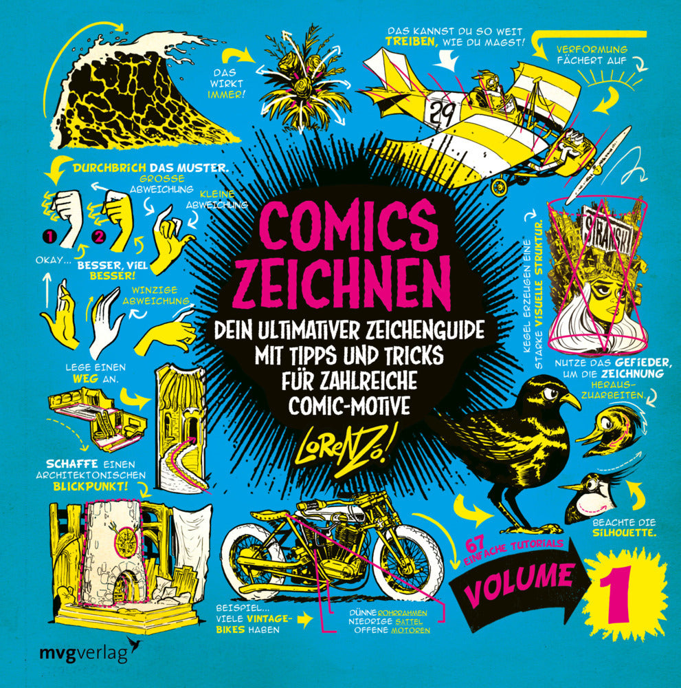 Comics zeichnen - 67 einfache Tutorials (Volume 1) (Lorenzo Etherington)