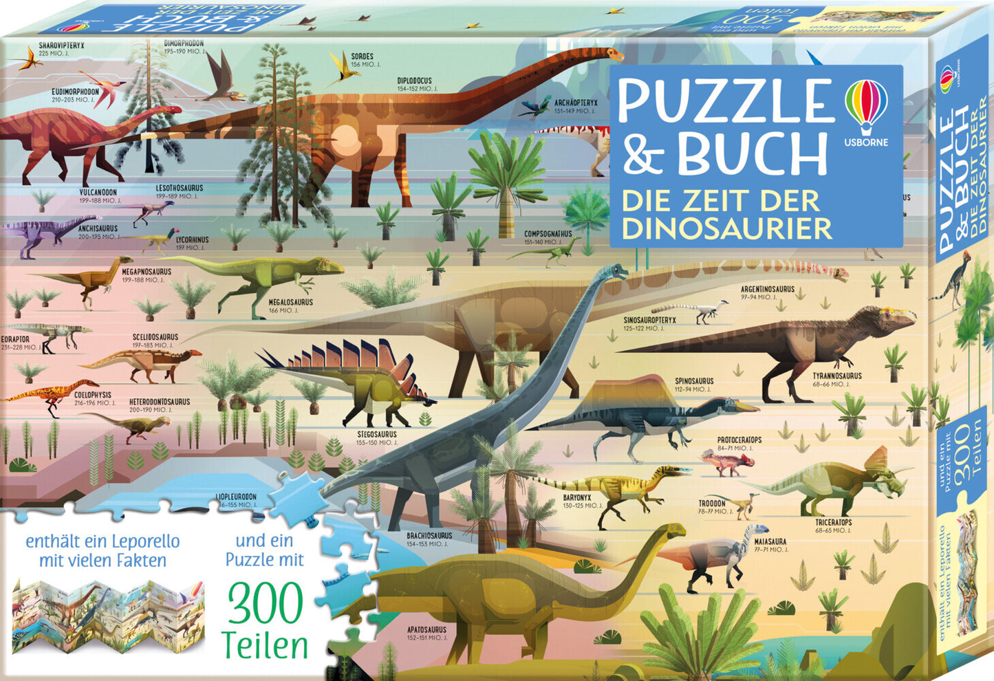 Puzzle & Buch: Die Zeit der Dinosaurier (Rachel Firth)