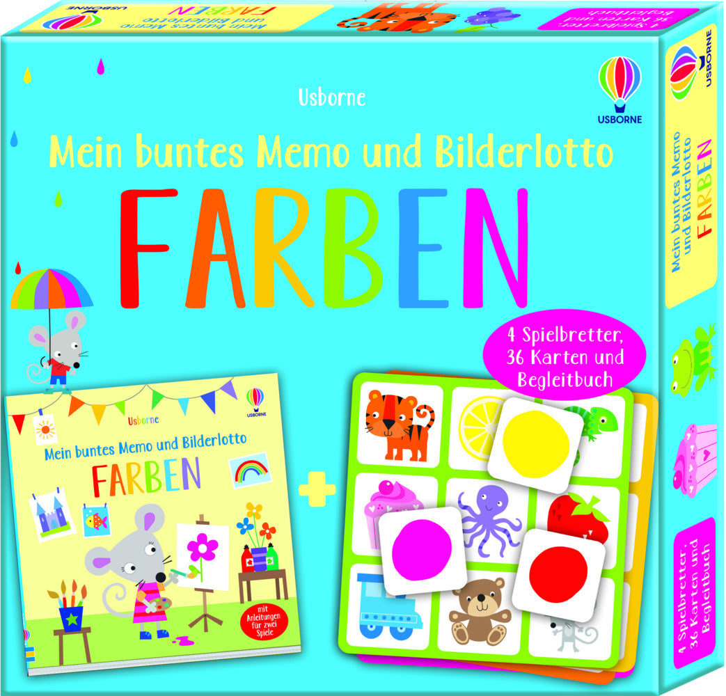 Mein buntes Memo und Bilderlotto: Farben (Kate Nolan)