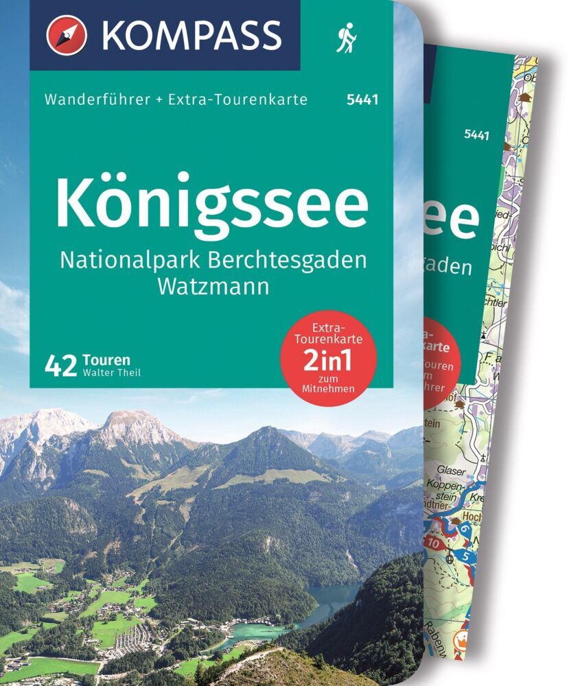KOMPASS Wanderführer Königssee, Nationalpark Berchtesgaden, Watzmann, 42 Touren mit Extra-Tourenkarte (Walter Theil)