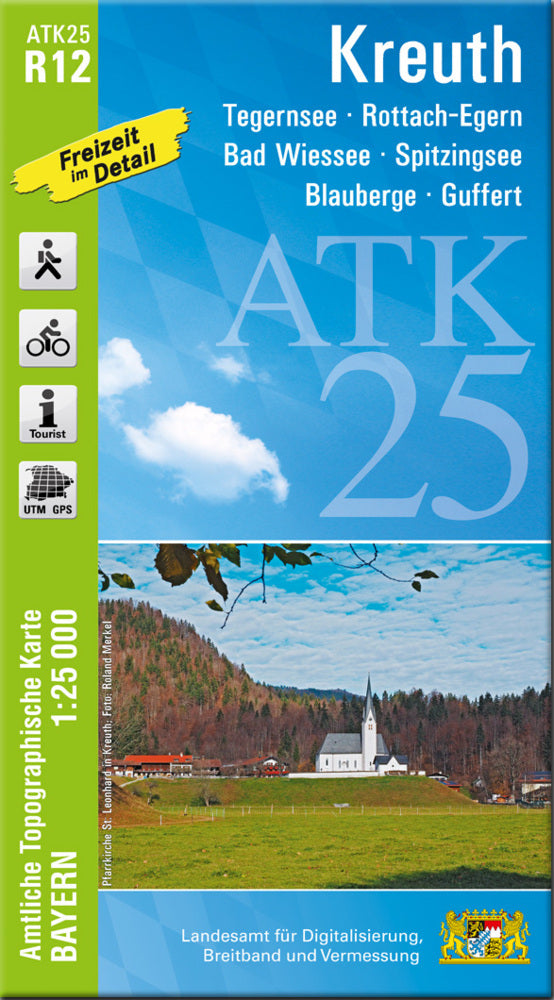 ATK25-R12 Kreuth (Amtliche Topographische Karte 1:25000) (Breitband Und Vermessung, Bayern Landesamt Für Digitalisierung)