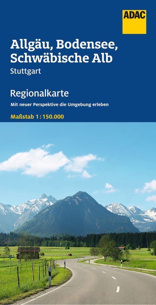 ADAC Regionalkarte 15 Allgäu, Bodensee, Schwäbische Alb 1:150.000