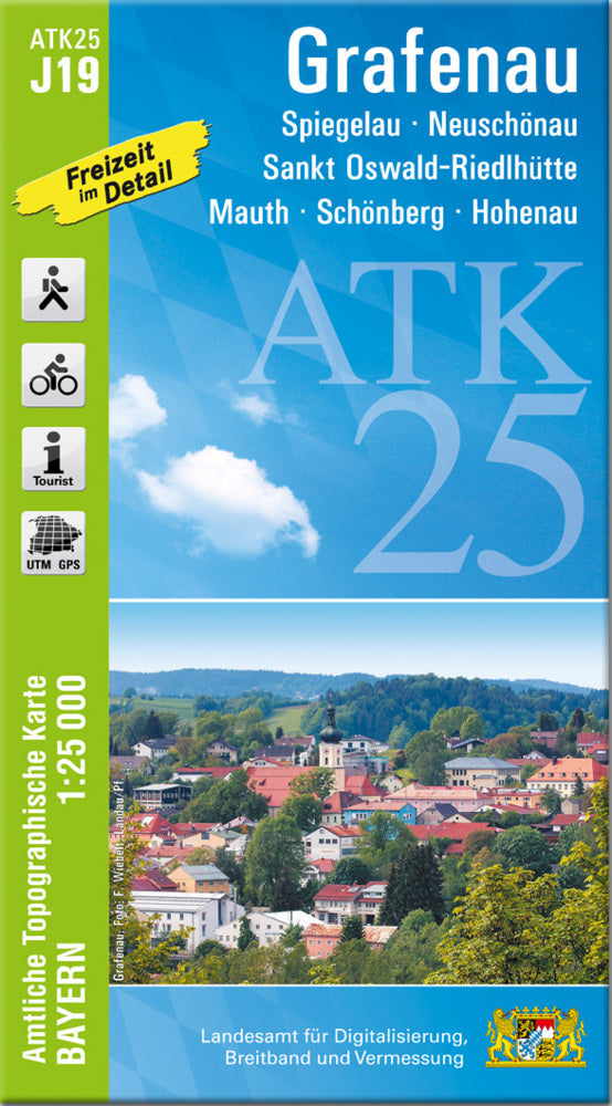 ATK25-J19 Grafenau (Amtliche Topographische Karte 1:25000) (Breitband Und Vermessung, Bayern Landesamt Für Digitalisierung)
