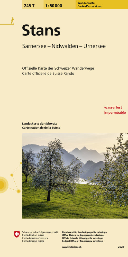 245T Stans Wanderkarte (Bundesamt Für Landestopografie Swisstopo)