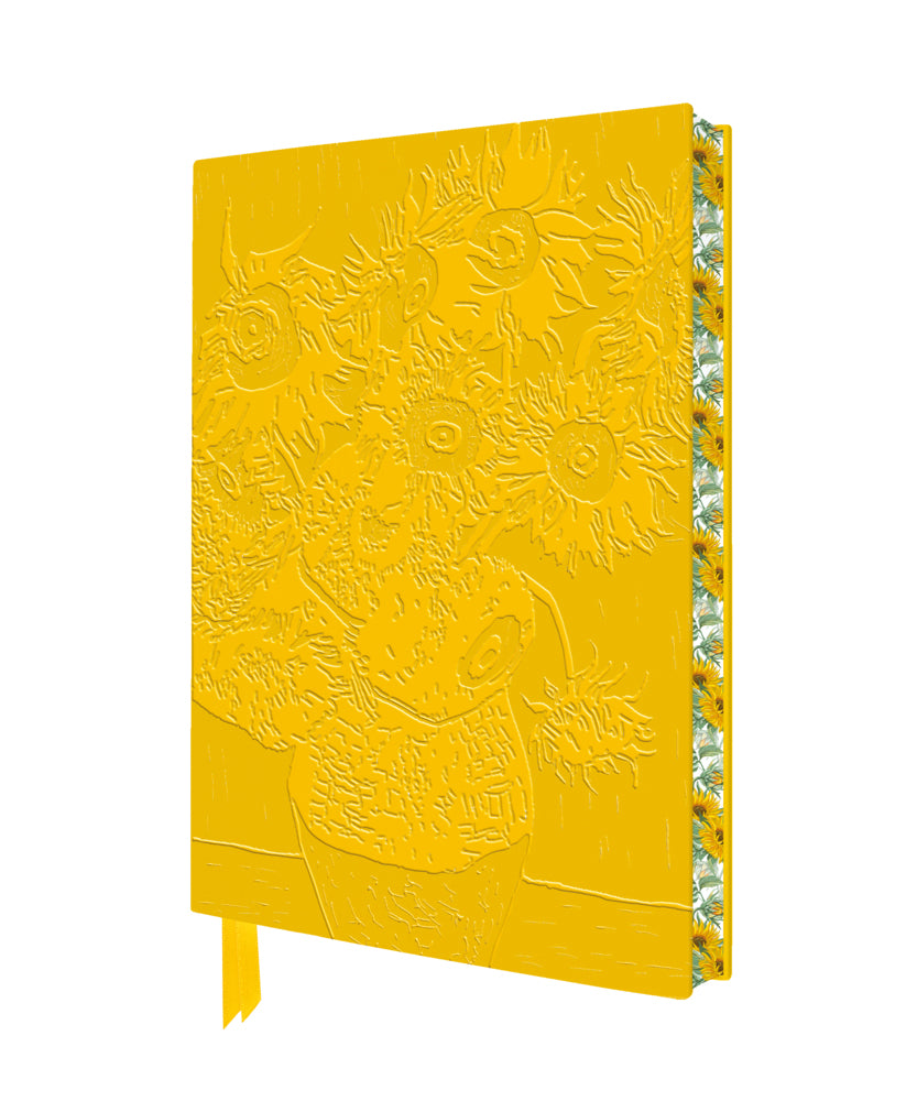Exquisit Premium Notizbuch DIN A5: Vincent van Gogh, Sonnenblumen (Flame Tree Publishing)