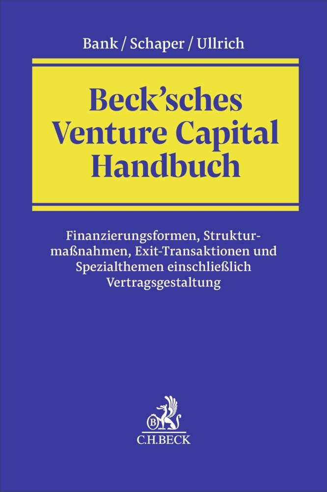 Beck'sches Venture Capital Handbuch (Stephan Bank)