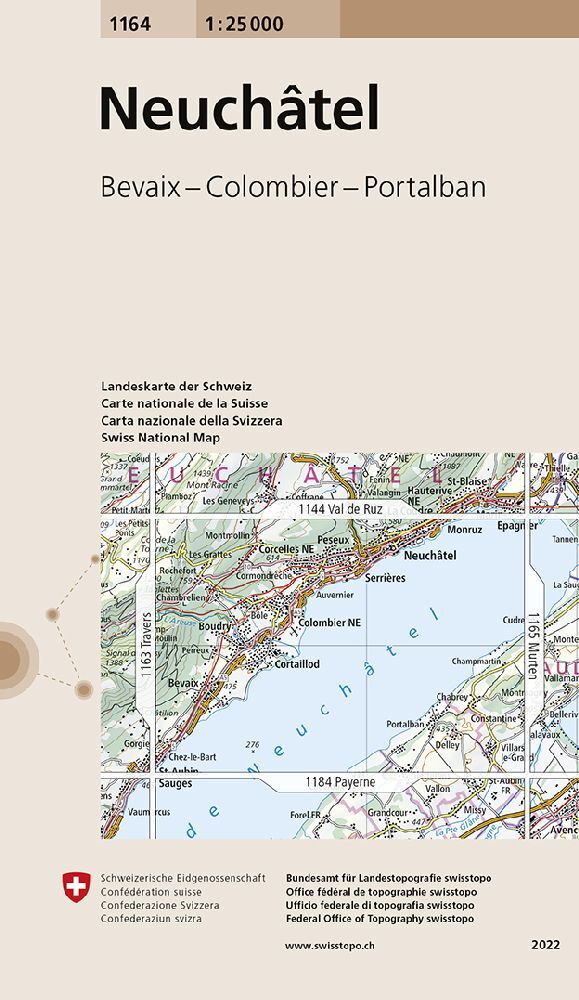 1164 Neuchâtel (Bundesamt Für Landestopografie Swisstopo)