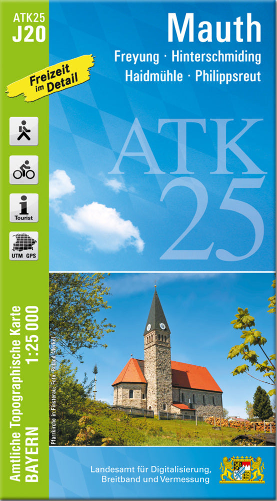 ATK25-J20 Mauth (Amtliche Topographische Karte 1:25000) (Breitband Und Vermessung, Bayern Landesamt Für Digitalisierung)
