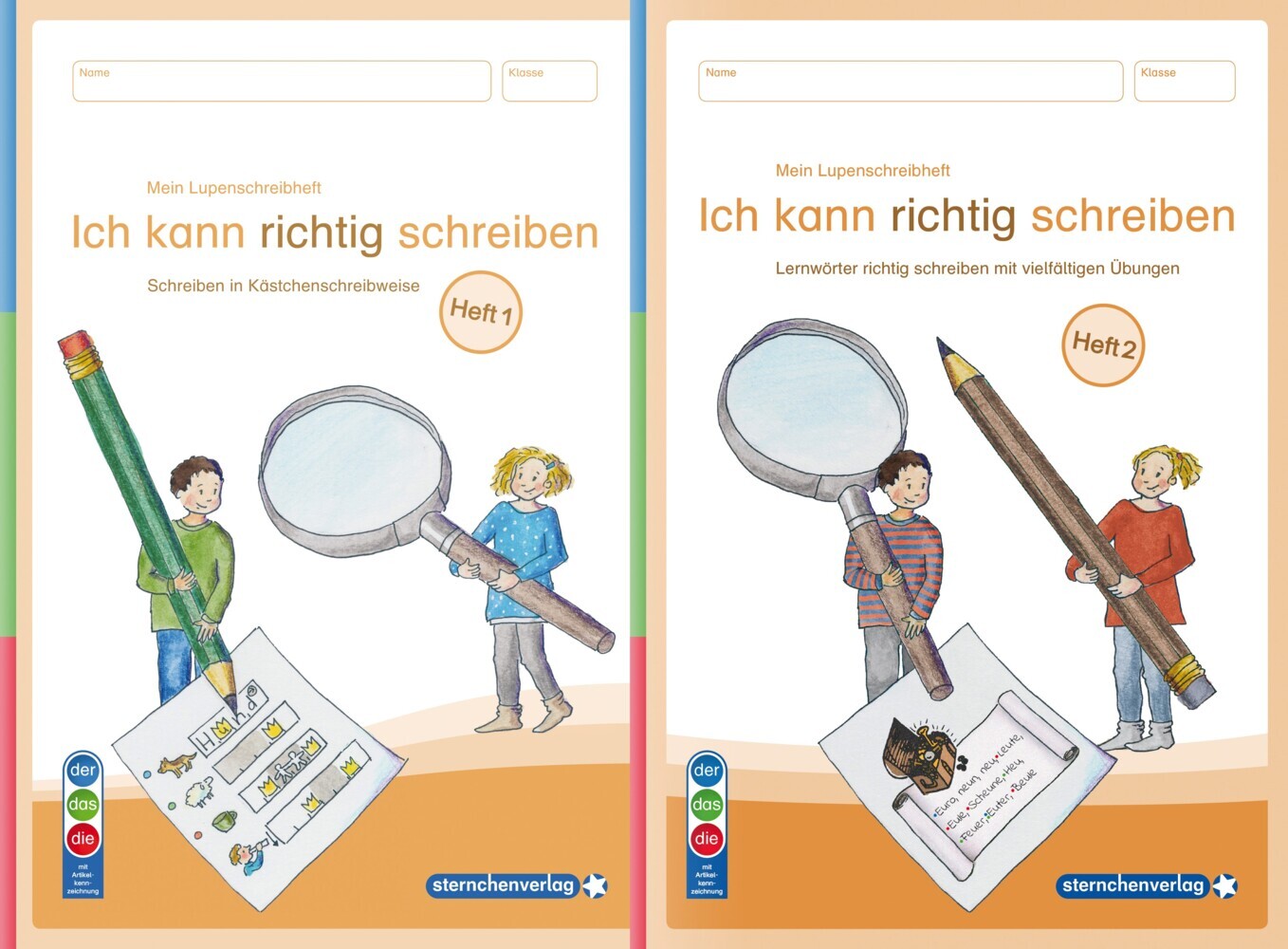 Mein Lupenschreibheft 1 und 2 - Ich kann richtig schreiben - Ausgabe mit Artikelkennzeichnung (DaZ) (Sternchenverlag Gmbh)
