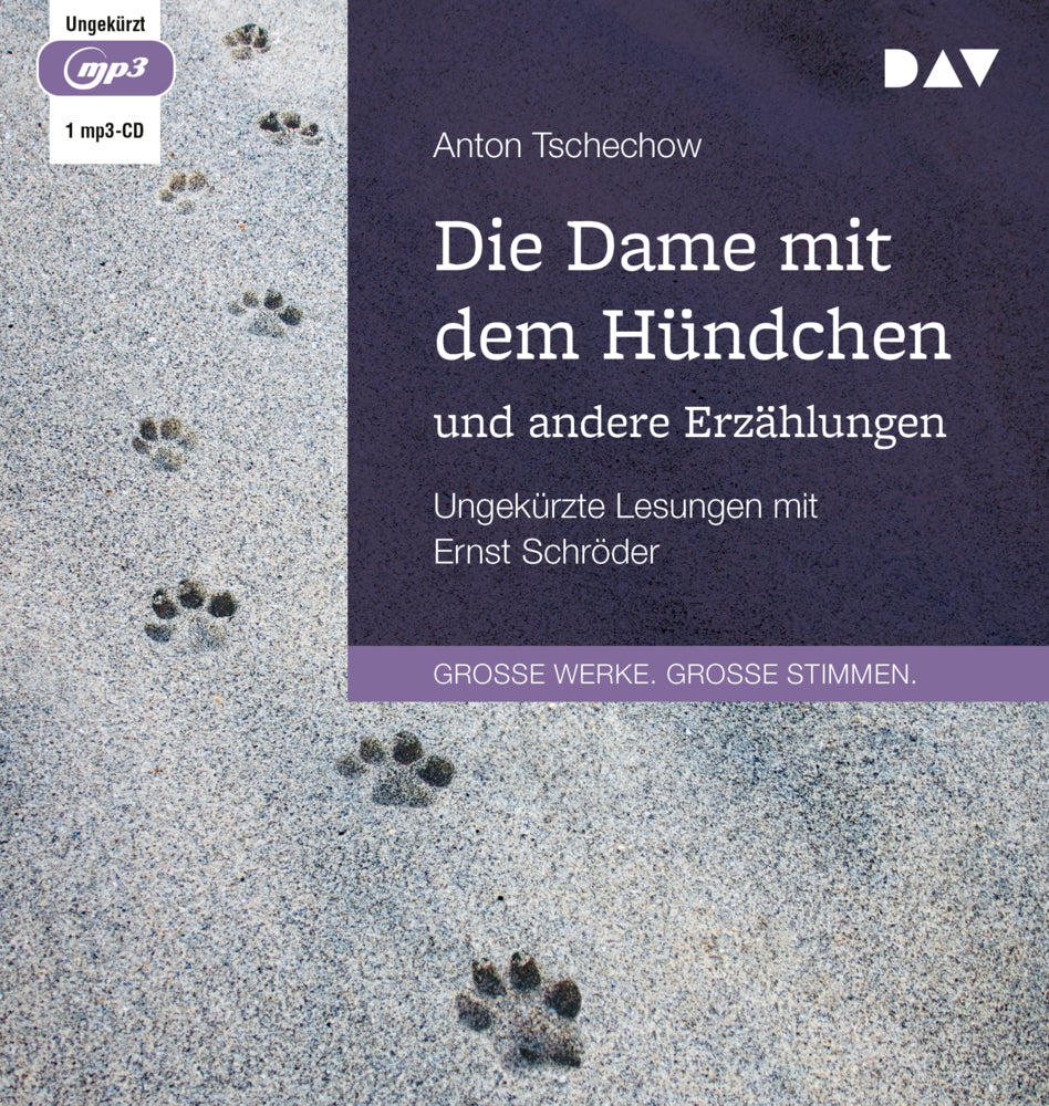 Die Dame mit dem Hündchen und andere Erzählungen, 1 Audio-CD, 1 MP3 (Anton Pawlowitsch Tschechow)