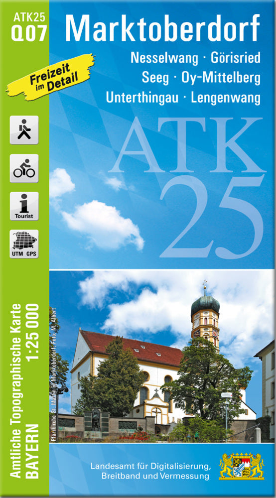 ATK25-Q07 Marktoberdorf (Amtliche Topographische Karte 1:25000) (Breitband Und Vermessung, Bayern Landesamt Für Digitalisierung)