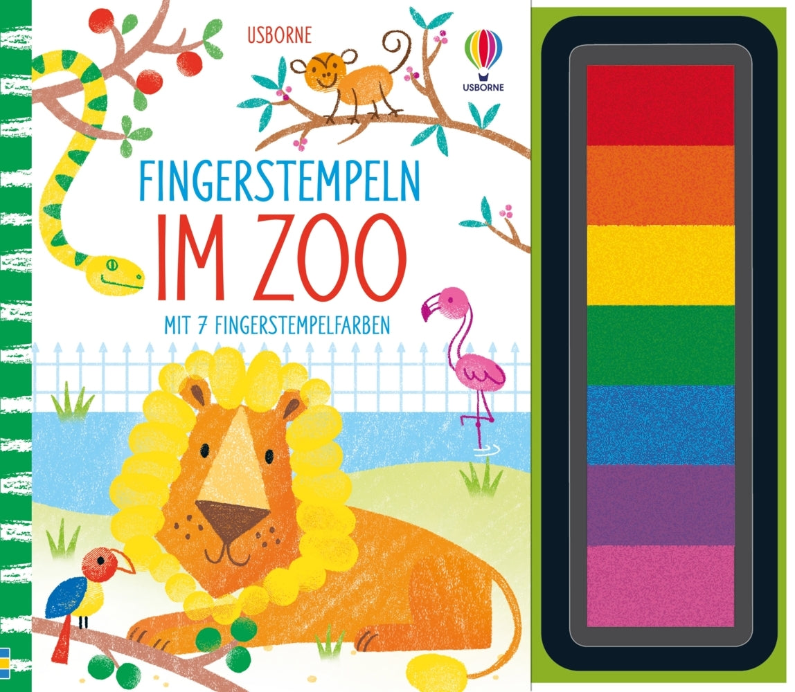 Fingerstempeln: Im Zoo (Fiona Watt)