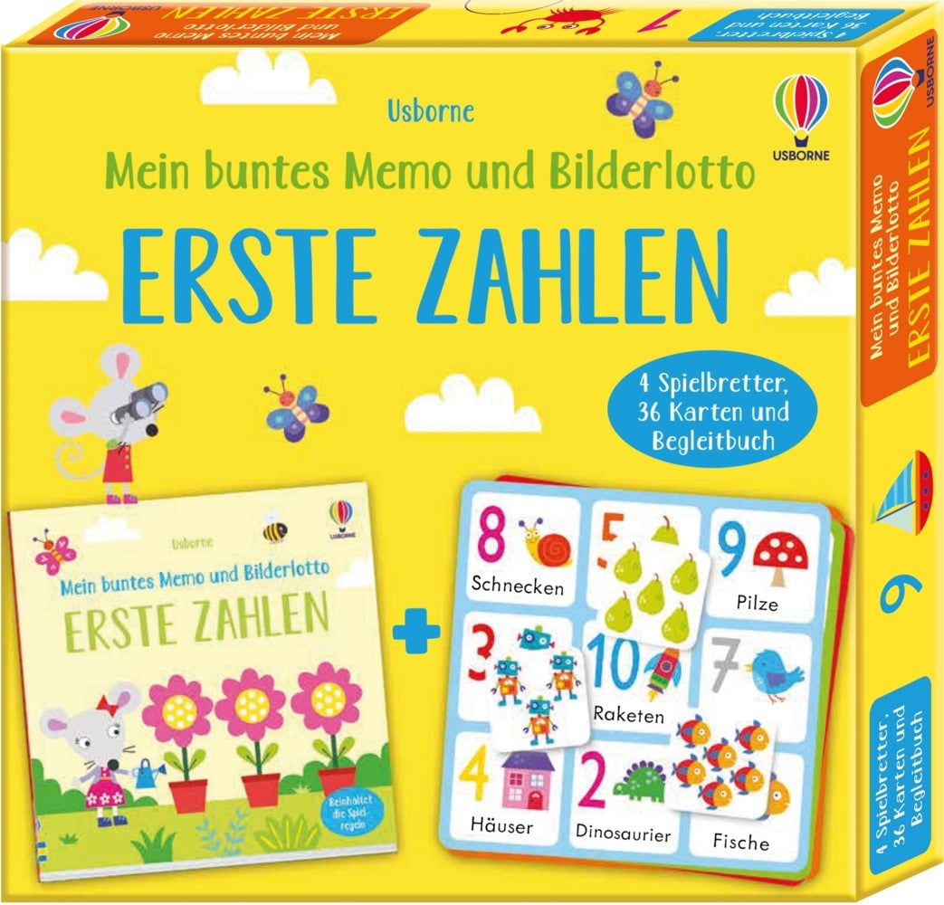 Mein buntes Memo und Bilderlotto: Erste Zahlen (Kate Nolan)
