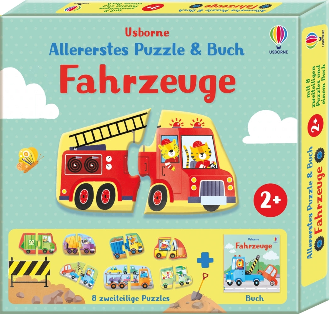 Allererstes Puzzle & Buch: Fahrzeuge (Abigail Wheatley)
