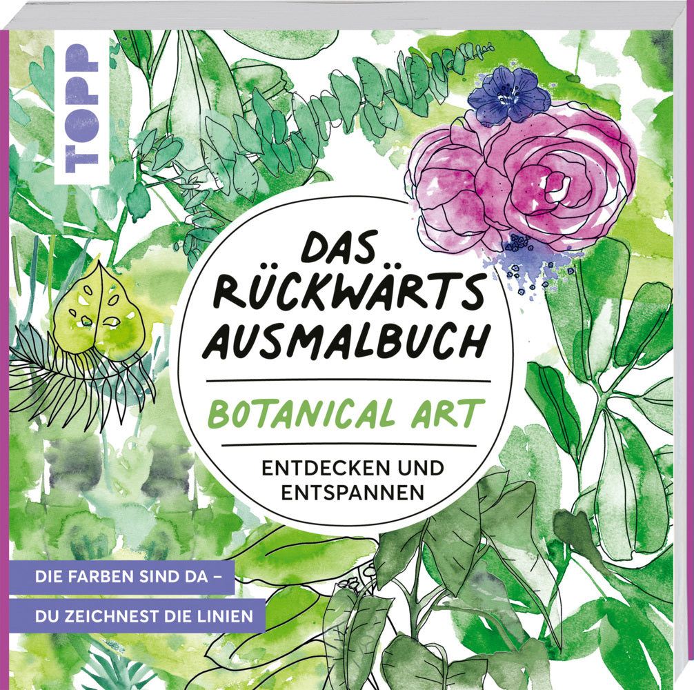 Das Rückwärts-Ausmalbuch Botanical Art (Heinke Nied)