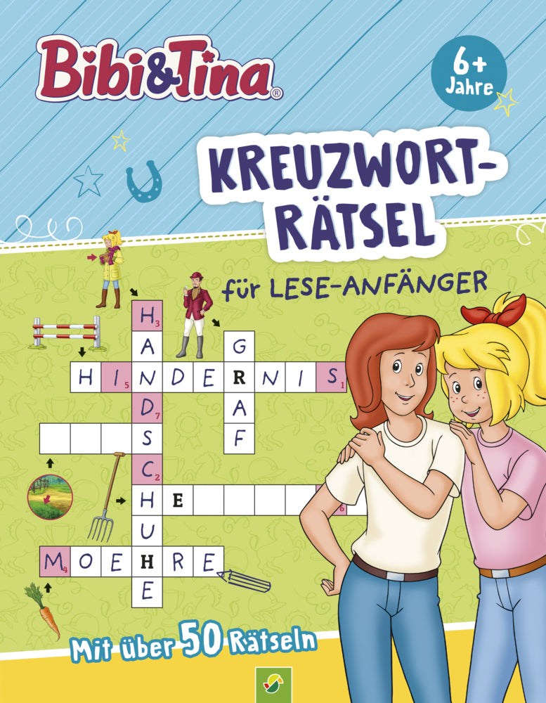 Bibi & Tina Kreuzworträtsel für Lese-Anfänger ab 6 (Schwager & Steinlein Verlag)