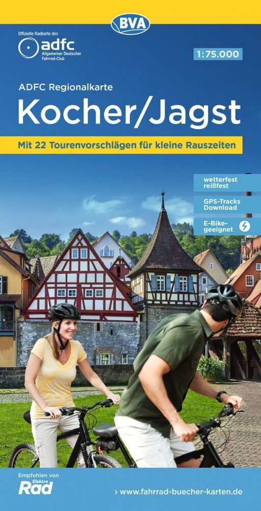 BVA ADFC Regionalkarte Kocher/ Jagst 1:75.000
