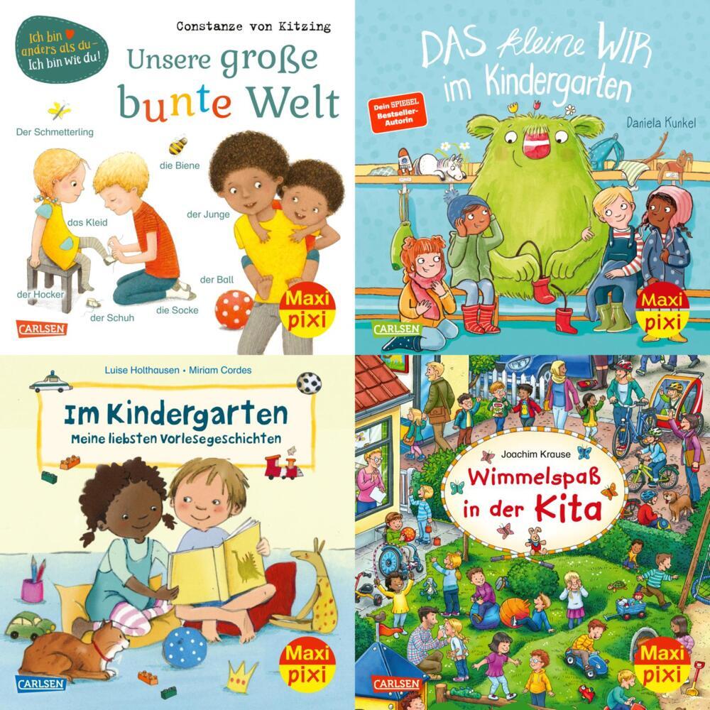 Maxi-Pixi-4er-Set 95: Neues aus dem Kindergarten (4x1 Exemplar) (Diverse)