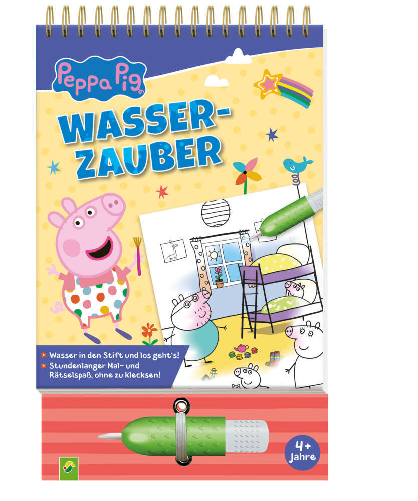 Peppa Pig Wasserzauber - Wassermalbuch ab 3 Jahren (Schwager & Steinlein Verlag)