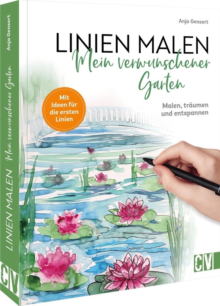 Linien malen - Mein verwunschener Garten (Anja Gensert)