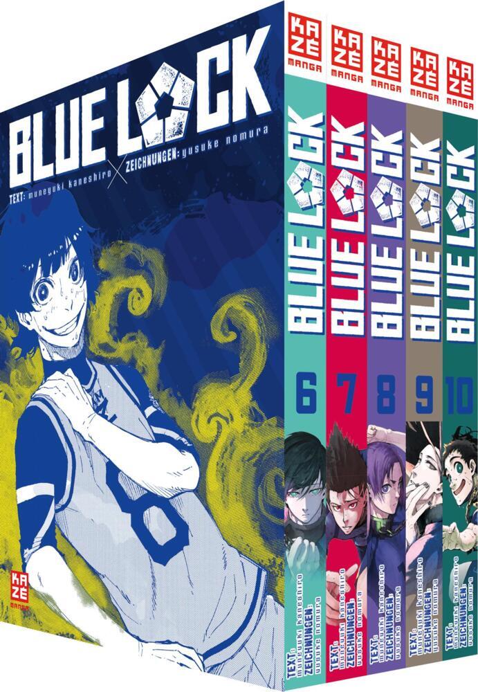 Blue Lock - Band 6-10 im Sammelschuber (Yusuke Nomura)
