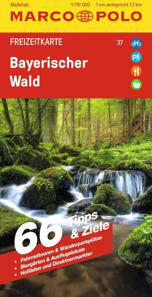 MARCO POLO Freizeitkarte 37 Bayerischer Wald 1:110.000