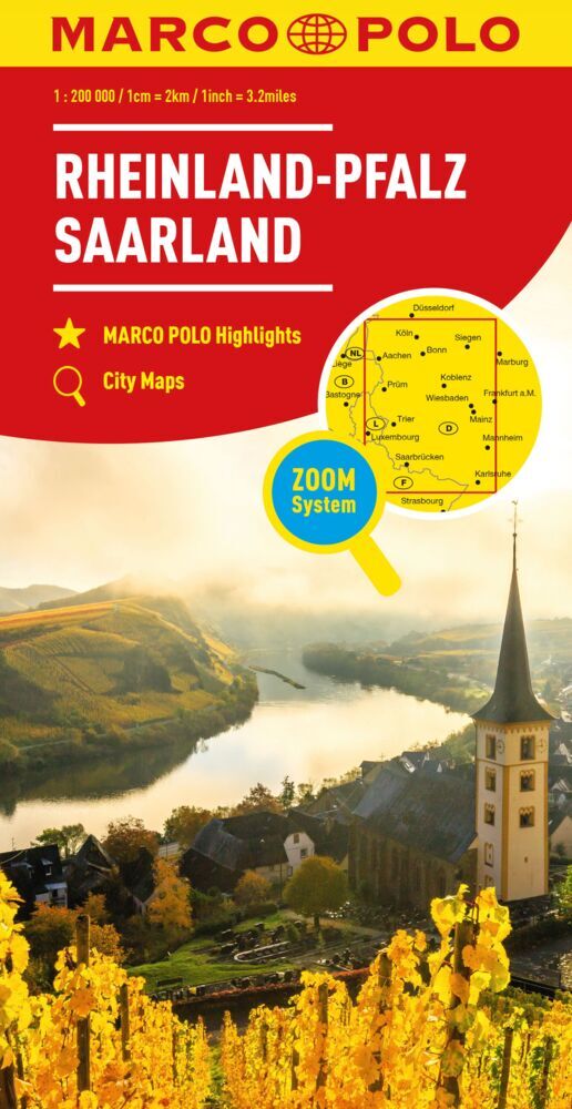 MARCO POLO Regionalkarte Deutschland 10 Rheinland-Pfalz, Saarland 1:200.000 (Marco Polo Verlag)