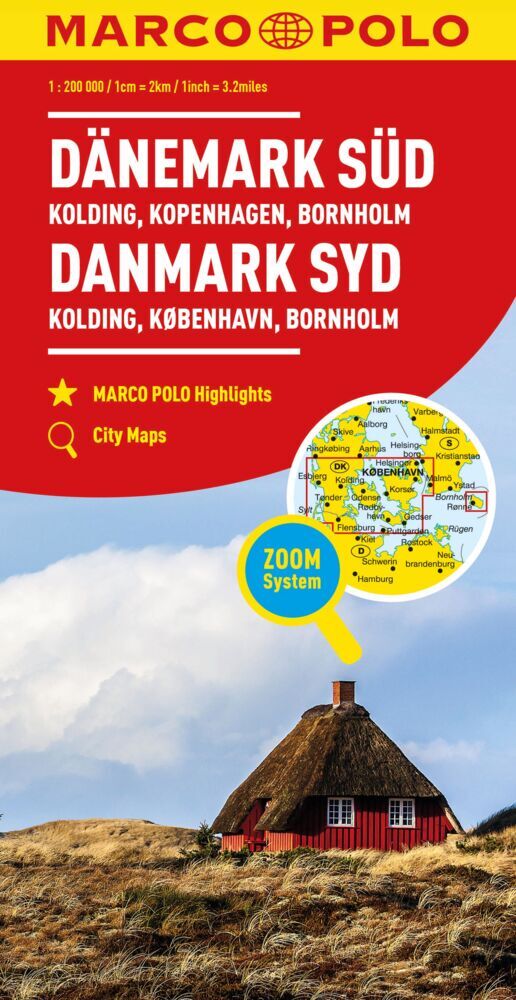 MARCO POLO Regionalkarte Dänemark Süd 1:200.000 (Marco Polo Verlag)