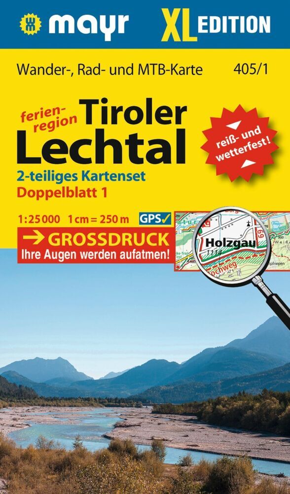 Mayr Wanderkarte Tiroler Lechtal XL (2-Karten-Set) 1:25.000