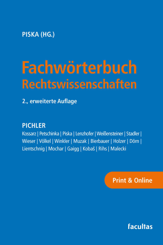 Fachwörterbuch Rechtswissenschaften (Christian M. Piska)