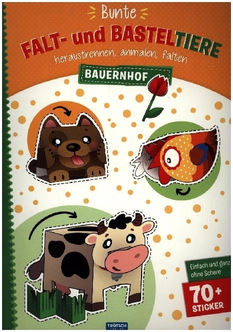 Trötsch Bastelbuch Bunte Falt- und Basteltiere - Bauernhof (Trötsch Verlag Gmbh & Co.Kg)