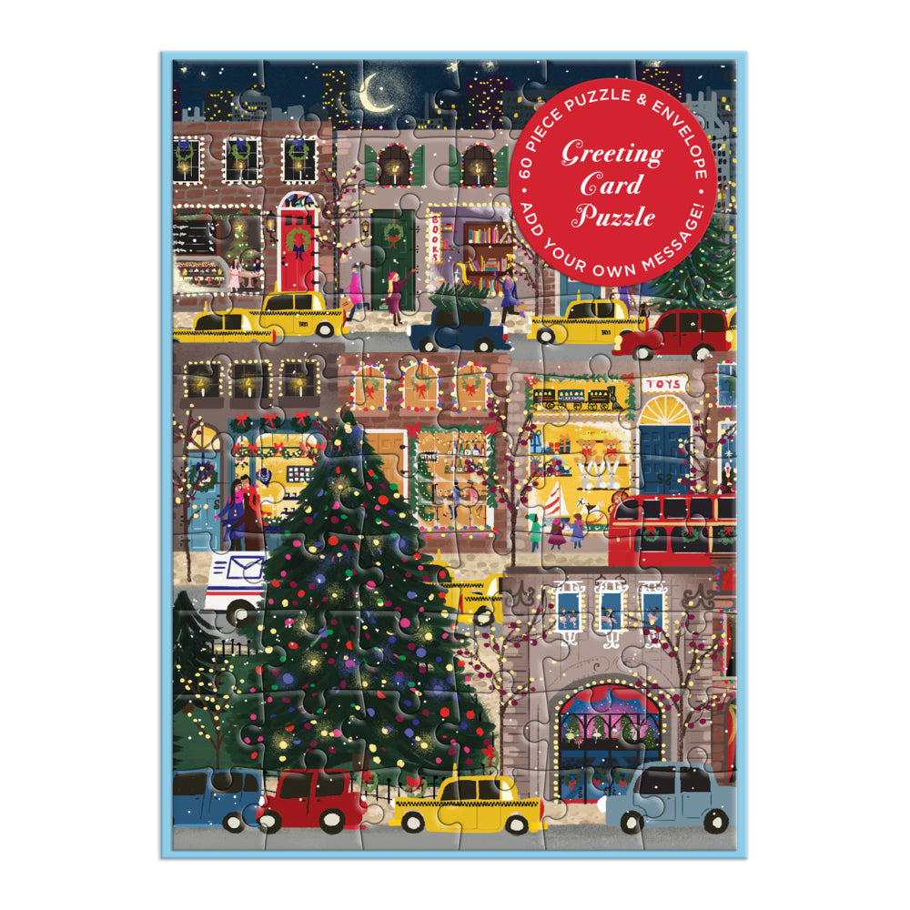 Joy Laforme Winter Lights Greeting Card Puzzle (Galison)