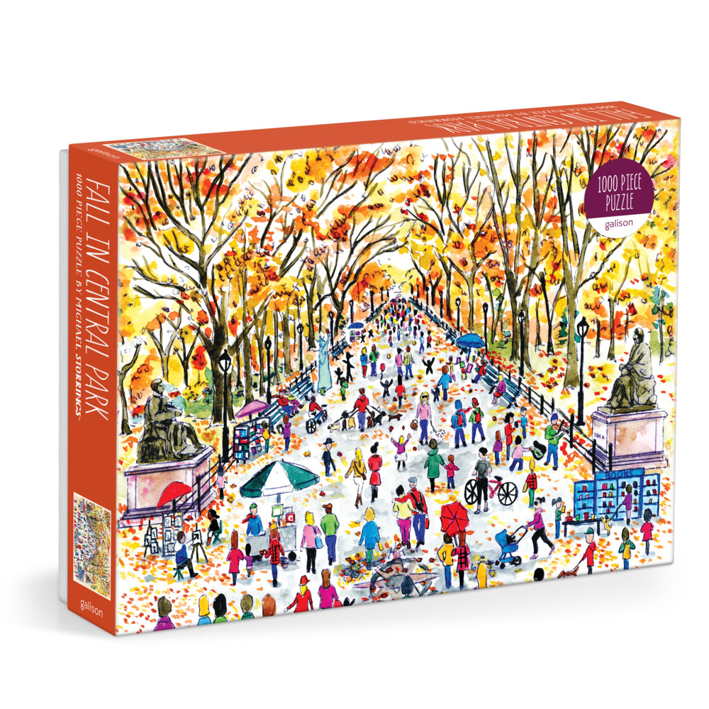 Michael Storrings Fall in Central Park 1000 Piece Puzzle (Galison)