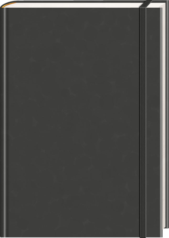 Anaconda Notizbuch/Notebook/Blank Book, punktiert, textiles , schwarz, Hardcover (A5), 120g/m² Papier