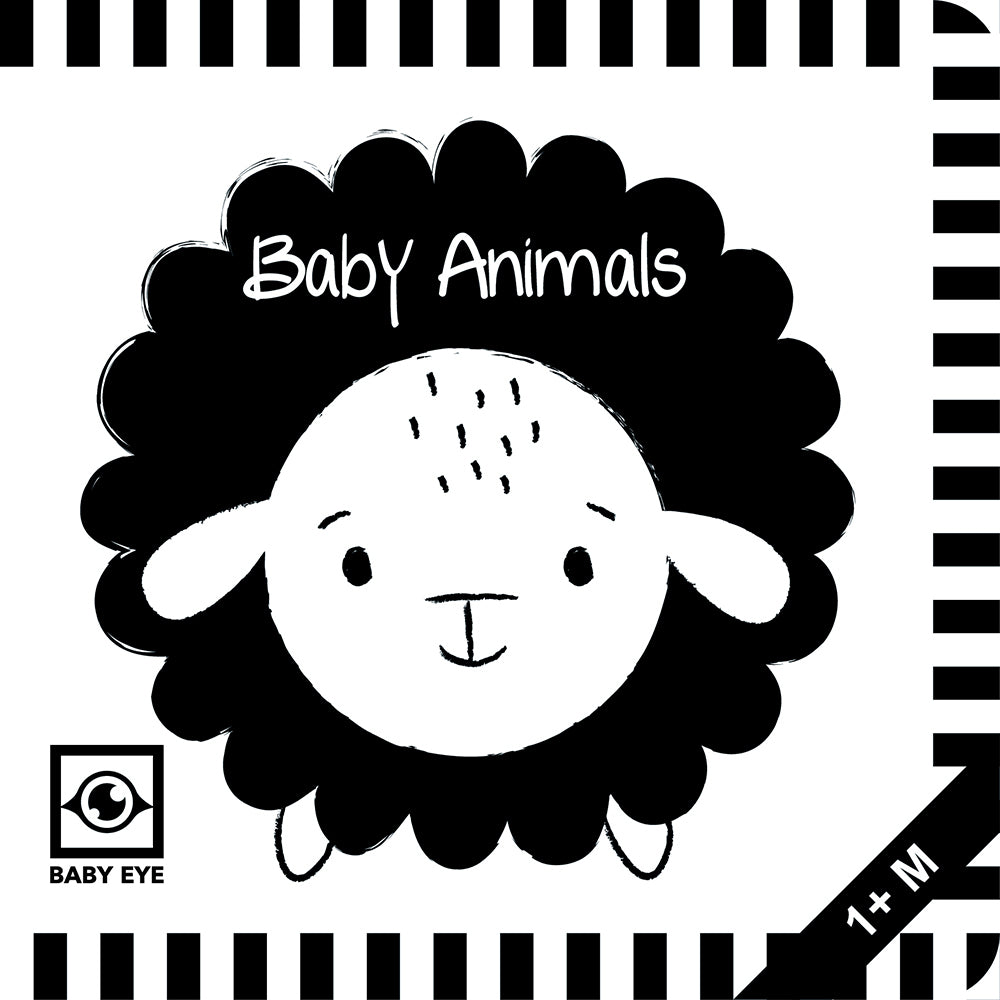 Baby Animals: Kontrastbuch für Babys mit Öffnungen · kontrastreiche Bilder angepasst an Babyaugen · Schwarz Weiß Buch für Neugeborene · Mein erstes Bilderbuch · Montessori Buch (Agnieszka Sawczyn)