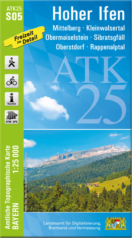 ATK25-S05 Hoher Ifen (Amtliche Topographische Karte 1:25000) (Breitband Und Vermessung, Bayern Landesamt Für Digitalisierung)